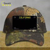 California Black State Novelty License Plate Hat Cotton / Camoflauge