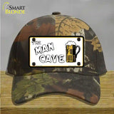 Man Cave Novelty License Plate Hat Cotton / Camoflauge