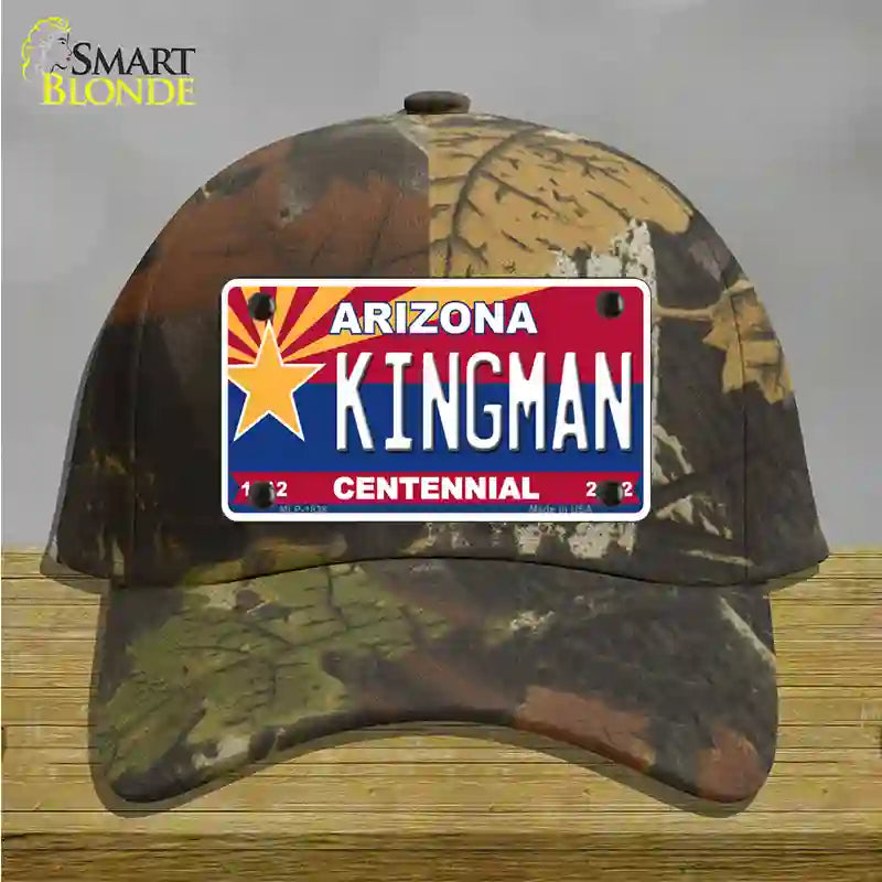 Arizona Centennial Kingman Novelty License Plate Hat Cotton / Camoflauge