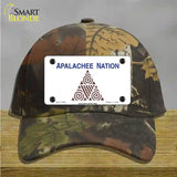 Apalachee Nation Flag Novelty License Plate Hat Cotton / Camoflauge