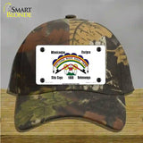 Cheyenne River Sioux Flag Novelty License Plate Hat Cotton / Camoflauge