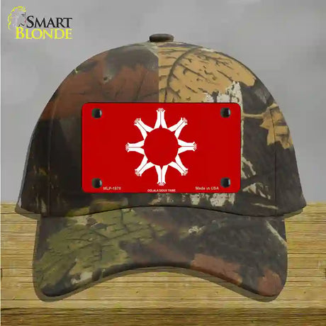 Oglala Sioux Tribe Flag Novelty License Plate Hat Cotton / Camoflauge