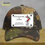 Tunica Biloxi Flag Novelty License Plate Hat Cotton / Camoflauge