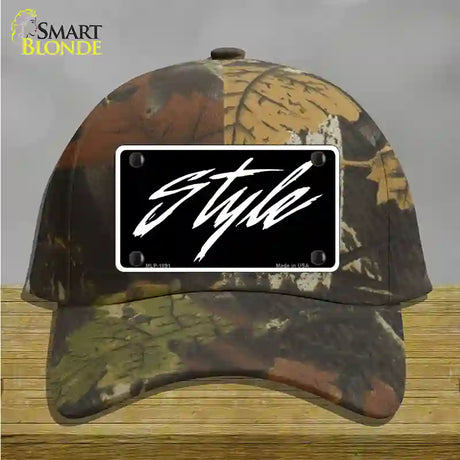 Style Novelty License Plate Hat Cotton / Camoflauge