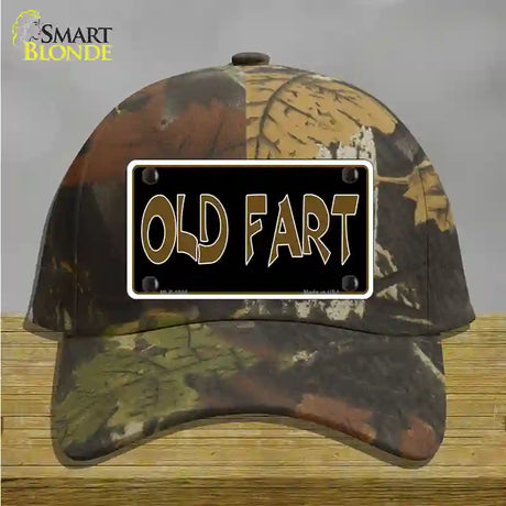 Old Fart Novelty License Plate Hat Cotton / Camoflauge