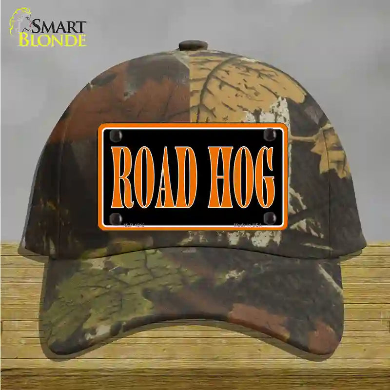 Road Hog Novelty License Plate Hat Cotton / Camoflauge