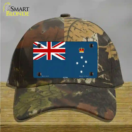 Victoria Flag Novelty License Plate Hat Cotton / Camoflauge