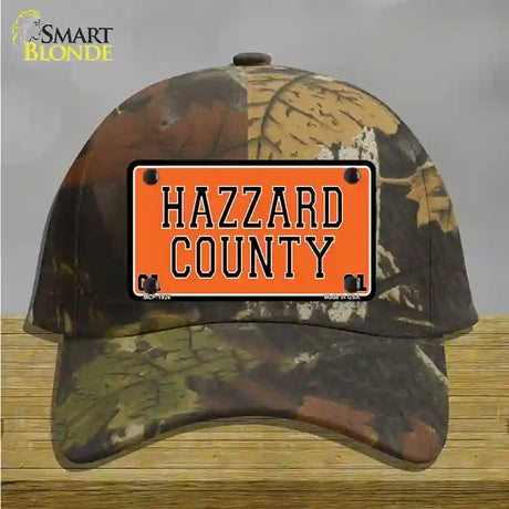 Hazard County Novelty License Plate Hat Cotton / Camoflauge