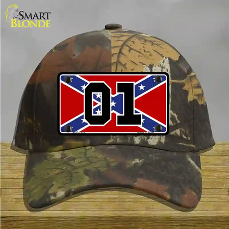 Confederate Flag 01 Novelty License Plate Hat Cotton / Camoflauge