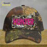 Pink Hunter Novelty License Plate Hat Cotton / Camoflauge