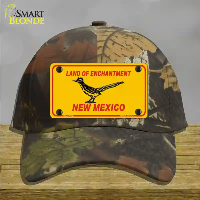 Road Runner New Mexico Novelty License Plate Hat Cotton / Camoflauge