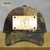 Flip Flops Yellow Novelty License Plate Hat Cotton / Camoflauge