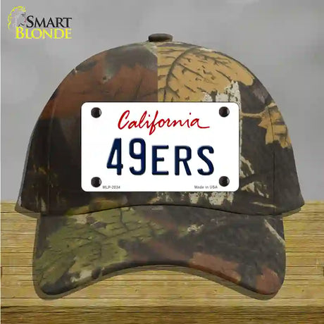 49ERS California State Novelty License Plate Hat Cotton / Camoflauge