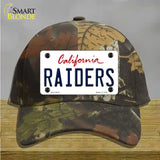 Raiders California State Novelty License Plate Hat Cotton / Camoflauge