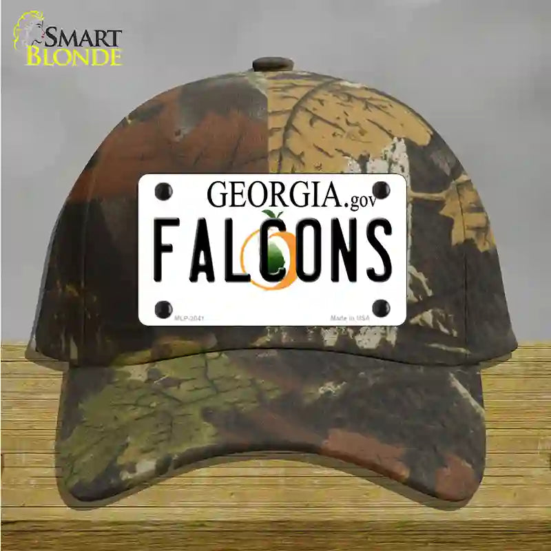 Falcons Georgia State Novelty License Plate Hat Cotton / Camoflauge