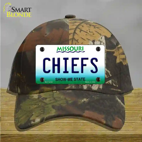 Chiefs Missouri State Novelty License Plate Hat Cotton / Camoflauge