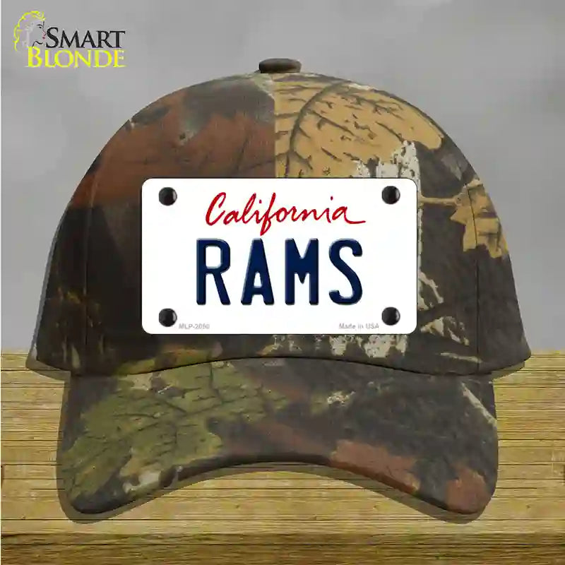 Rams California State Novelty License Plate Hat Cotton / Camoflauge