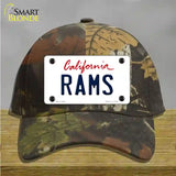 Rams California State Novelty License Plate Hat Cotton / Camoflauge