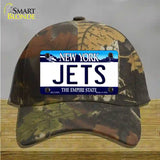 Jets New York State Novelty License Plate Hat Cotton / Camoflauge