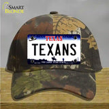 Texans Texas State Novelty License Plate Hat Cotton / Camoflauge