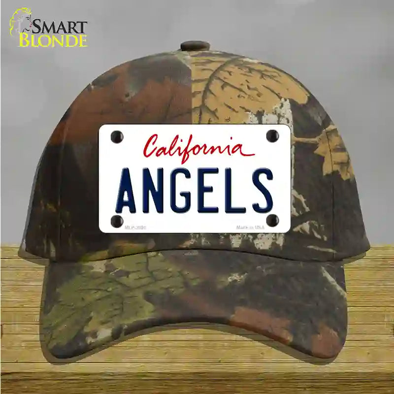 Angels California State Novelty License Plate Hat Cotton / Camoflauge