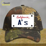 As California State Novelty License Plate Hat Cotton / Camoflauge