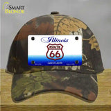 Route 66 Shield Illinois Novelty License Plate Hat Cotton / Camoflauge