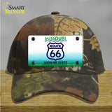 Route 66 Shield Missouri Novelty License Plate Hat Cotton / Camoflauge