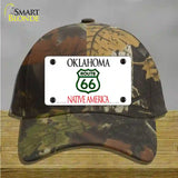 Route 66 Shield Oklahoma Novelty License Plate Hat Cotton / Camoflauge