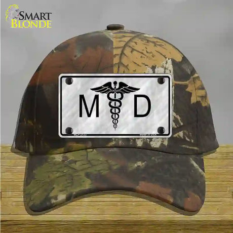 MD Novelty License Plate Hat Cotton / Camoflauge