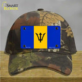 Barbados Flag Novelty License Plate Hat Cotton / Camoflauge