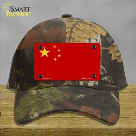 China Flag Novelty License Plate Hat Cotton / Camoflauge