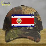 Costa Rica Flag Novelty License Plate Hat Cotton / Camoflauge