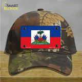 Haiti Flag Novelty License Plate Hat Cotton / Camoflauge