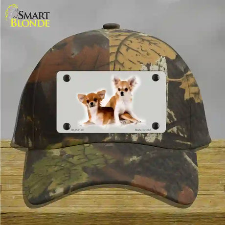 Chihuahua Dog Novelty License Plate Hat Cotton / Camoflauge