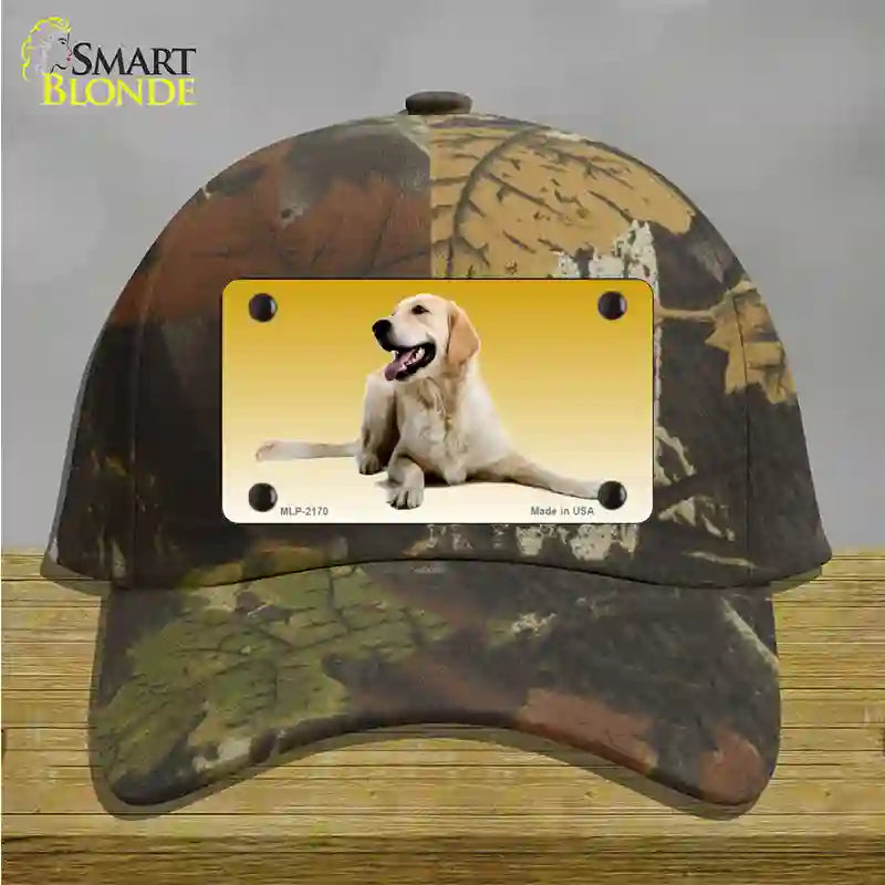 Golden Retriever Dog Novelty License Plate Hat Cotton / Camoflauge