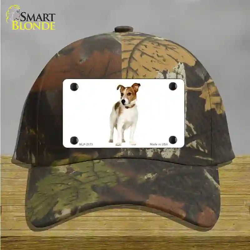 Jack Russell Terrier Dog Novelty License Plate Hat Cotton / Camoflauge