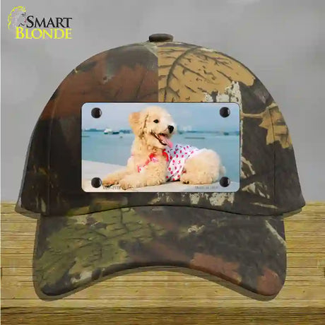 Poodle Dog Novelty License Plate Hat Cotton / Camoflauge