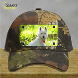 West Highland Dog Terrier Novelty License Plate Hat Cotton / Camoflauge