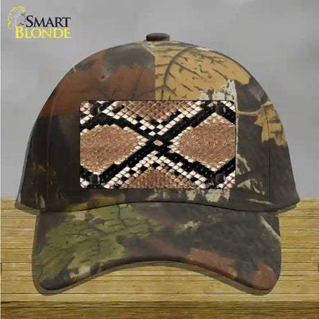 Snake Skin Novelty License Plate Hat Cotton / Camoflauge