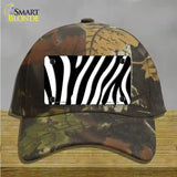 Black White Zebra Novelty License Plate Hat Cotton / Camoflauge