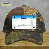 Iowa State Blank Novelty License Plate Hat Cotton / Camoflauge