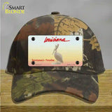 Louisiana State Blank Novelty License Plate Hat Cotton / Camoflauge