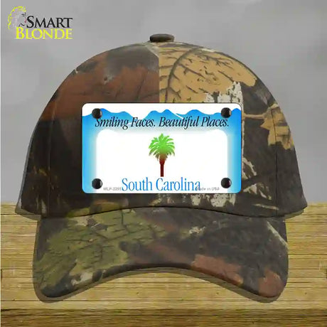 South Carolina State Blank Novelty License Plate Hat Cotton / Camoflauge