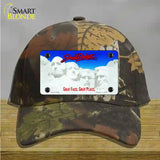 South Dakota State Blank Novelty License Plate Hat Cotton / Camoflauge