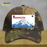 Washington State Blank Novelty License Plate Hat Cotton / Camoflauge