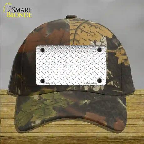 Diamond White Novelty License Plate Hat Cotton / Camoflauge