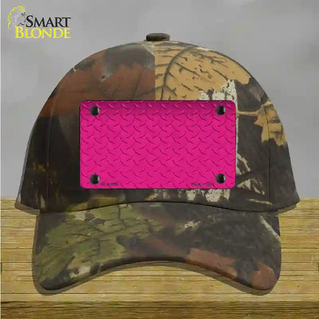 Diamond Pink Novelty License Plate Hat Cotton / Camoflauge