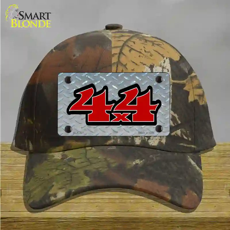 4 X 4 Diamond Novelty License Plate Hat Cotton / Camoflauge