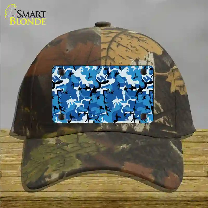 Blue Camouflage Novelty License Plate Hat Cotton / Camoflauge